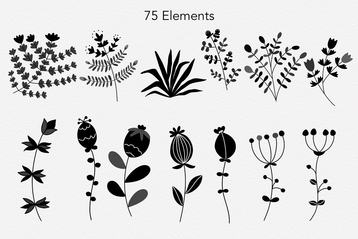 Lovely Floral Doodles, a Brush Add-On by Sense Library (Photo 10 of 30)