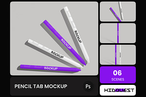 Pencil Tab Mockup, a Mockup by hiddemaru