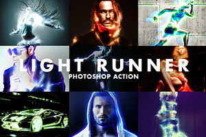 Light Runner Photoshop Action