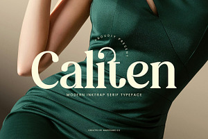 Caliten – Modern Inktrap Serif, a Serif Font by Mahesans Co