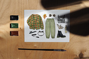 AUTUMN ESSENTIALS fashion watercolor, an Object Illustration by alenaganzhela (Thumbnail 12 of 14)