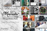Black & White Social Media Pack, a Social Media Template by Artha Desain (Thumbnail 1 of 5)