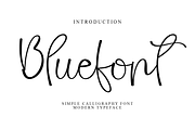 Bluefont, a Handwritten Font by InermediaSTUDIO (Thumbnail 1 of 8)