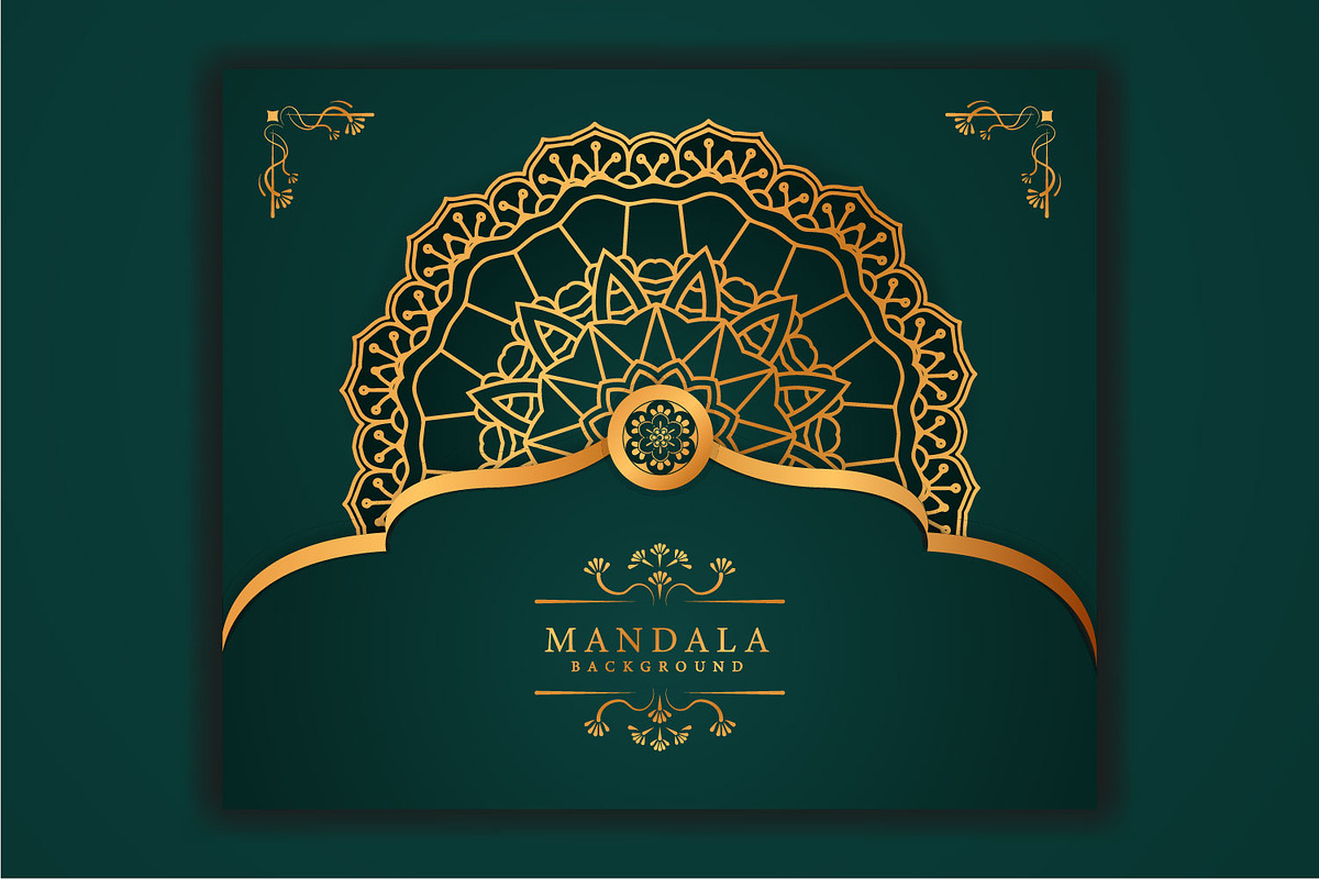 6 Luxury mandala background set, a Decorative Illustration by vectorartificer (Photo 4 of 7)