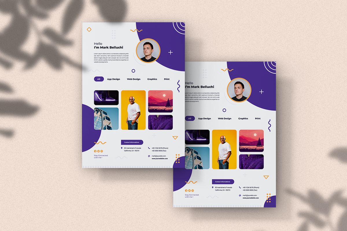 Web Developer CV Resume, a Resume Template by Rahardi Creative