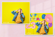 Birthday Balloon Photoshop Overlays, a Background Graphic by 3Motional (Thumbnail 7 of 11)
