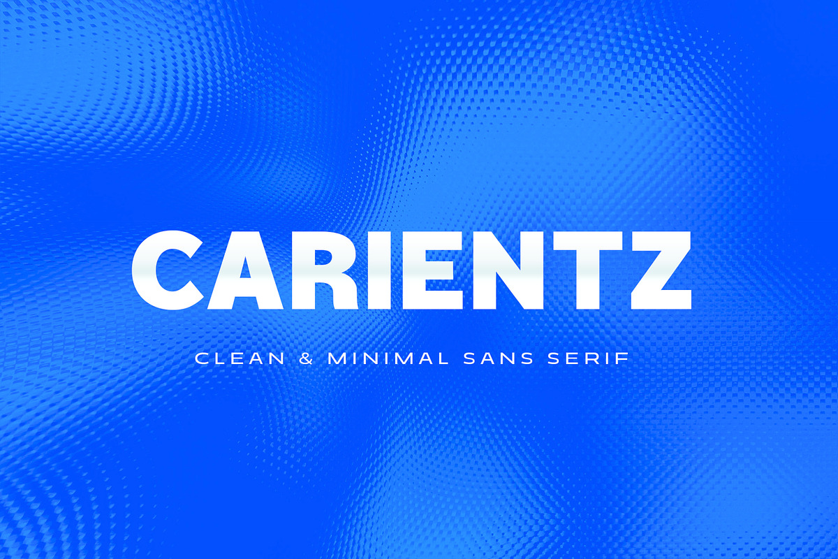 Carientz Sans, a Sans Serif Font by Typia Nesia (Photo 1 of 11)