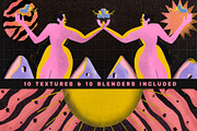 Analogue Retro Brushes for Procreate, a Brush Add-On by Neon Wild (Thumbnail 3 of 11)
