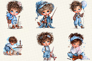 Quirky Cute Little Boy Clipart, an Illustration by DreamCafeArt (Thumbnail 4 of 6)