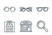 Bundles Set Optical Store Icons, an Outline Icon by adenpinkstore (Thumbnail 36 of 44)