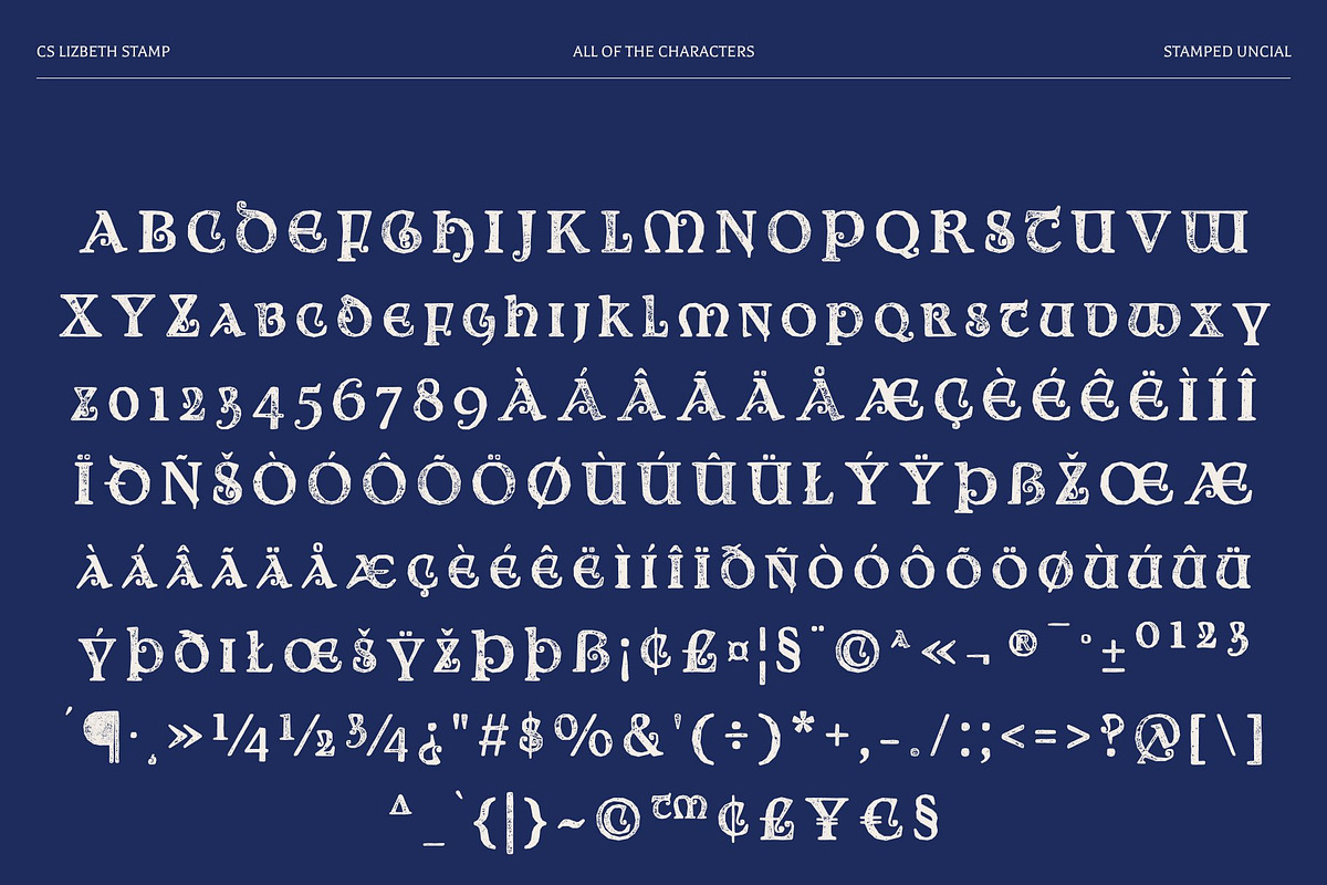 CS Lizbeth Stamp, a Serif Font by Craft Supply Co. (Photo 8 of 8)