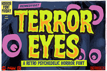 Terror Eyes - Layered Horror Font