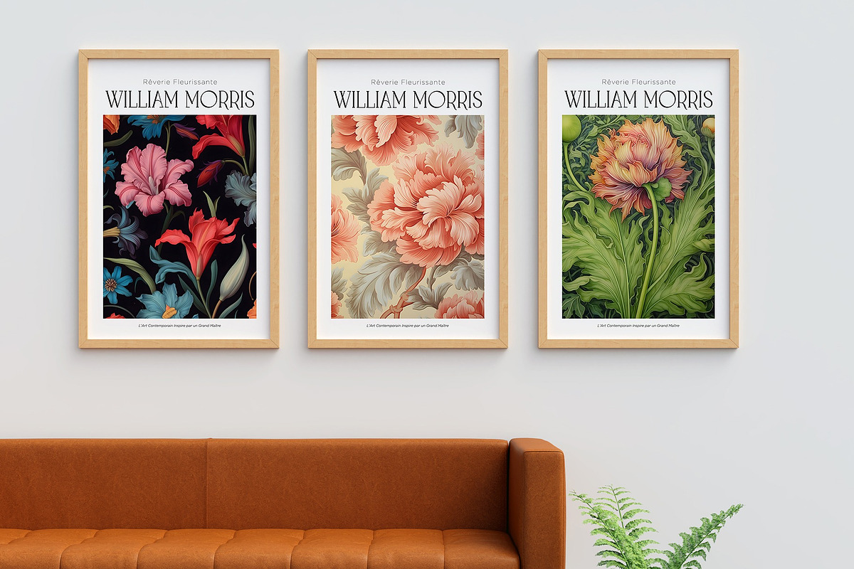 Print Poster William Morris Style, a Decorative Illustration by Vibrand Studio (Photo 6 of 13)