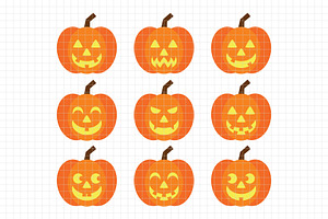 Jack O'Lantern Clipart DC45