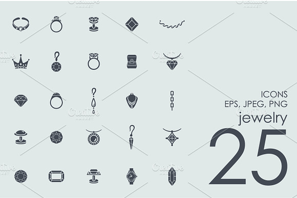 25 Jewelry Icons