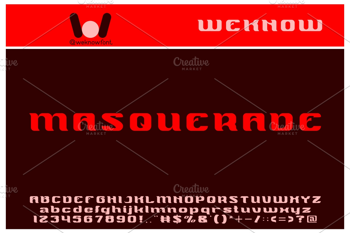 masquerade font, a Font by weknow (Photo 2 of 5)