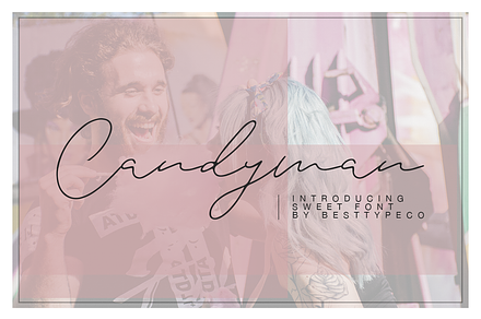 Candyman, a Script Font by Besttypeco