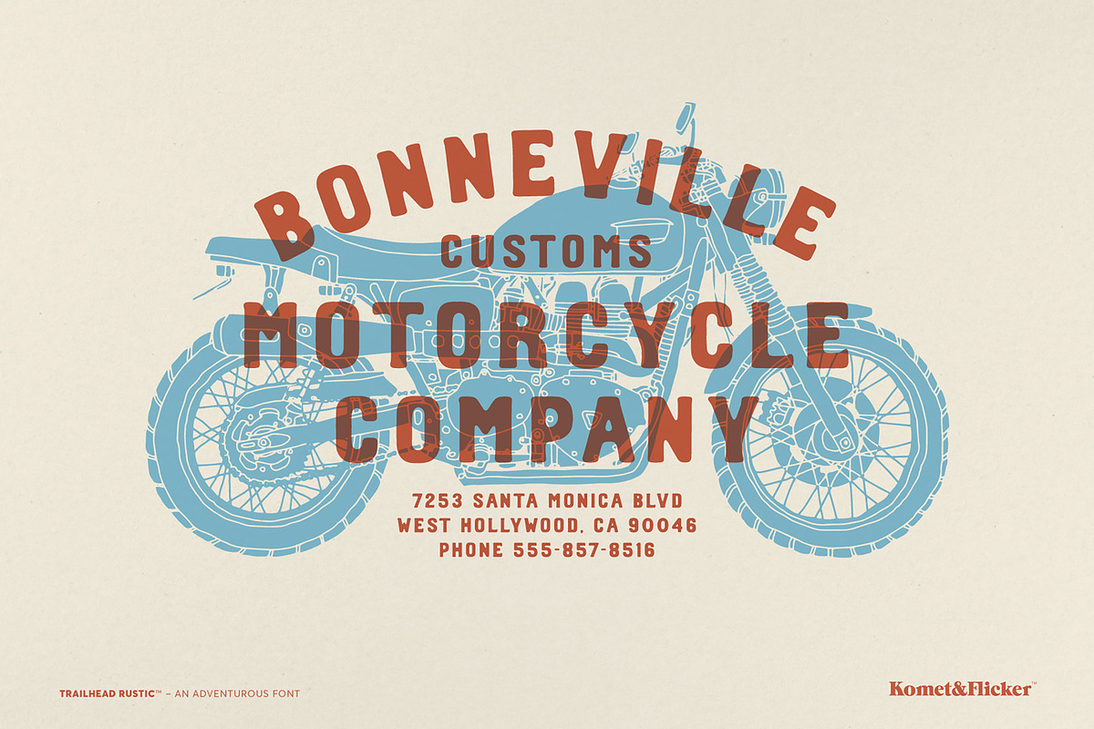 The Vintage Rustic Three Font Bundle, a Serif Font by Komet & Flicker (Photo 3 of 16)
