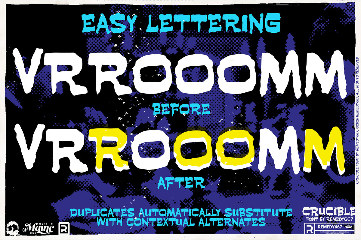 Crucible - Mid Century Font, a Handwritten Font by Remedy667 (Photo 7 of 7)