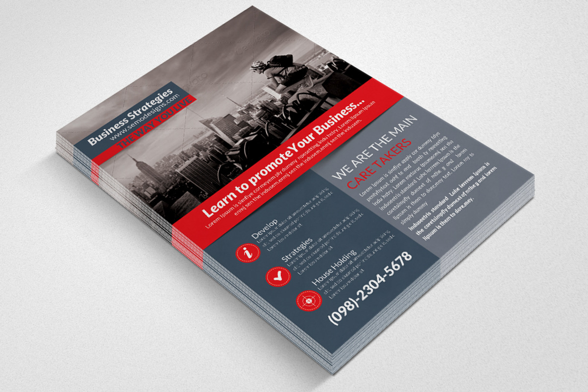 Creative Business Flyer Template, a Flyer Template by Psd Templates (Photo 2 of 3)