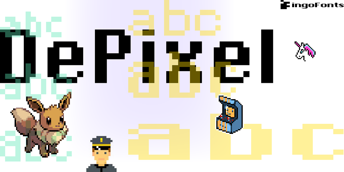 DePixel, a Font by ingoFonts (Photo 1 of 9)