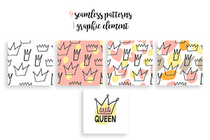 Little Queen Vector Set