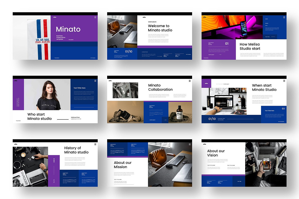 Minato - Business Google Slide Templ, a Presentation Template by Dens Creative Studio (Photo 2 of 6)
