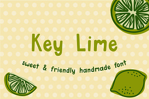 Key Lime Sweet Sans Serif Font, a Font by Kellie Jayne Studio