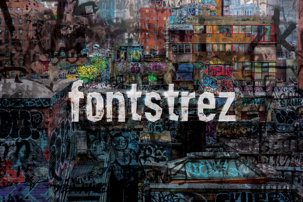 Font Strez, a Font by Nickhard (Photo 1 of 5)