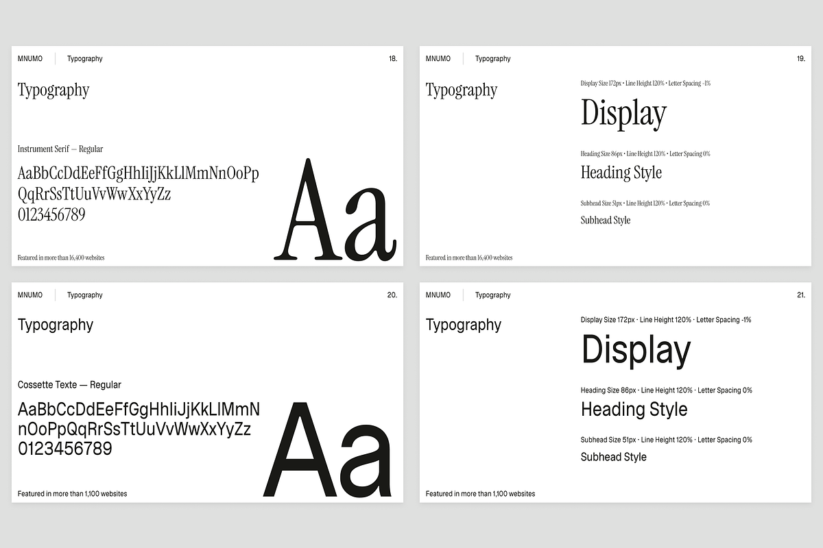 MNUMO — Brand Identity Guidelines, a Brochure Template by Middltone (Photo 6 of 8)