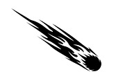 Fire Meteor Comet Silhouette Bundle, an Illustration by Designs_River (Thumbnail 11 of 51)