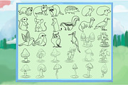 Woodland Animals Digital Stamps, a Graphic by Favorites_Art (Thumbnail 4 of 17)