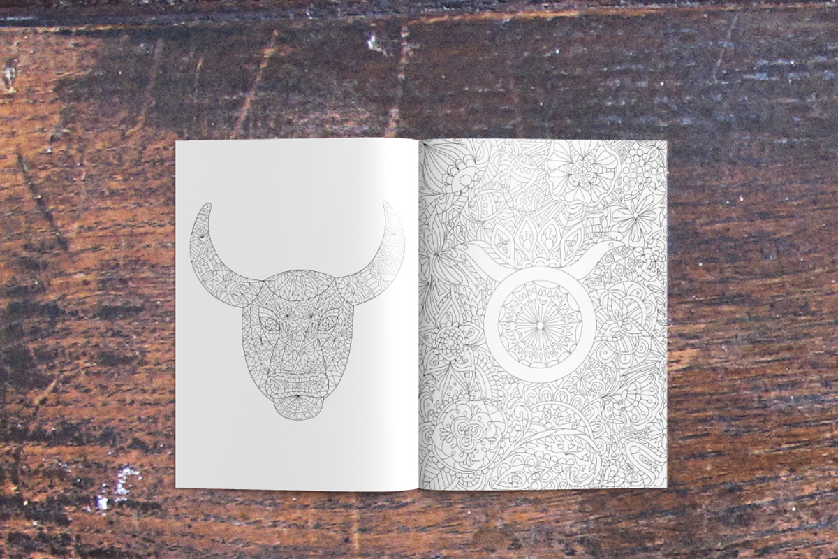 Zodiac Coloring Book, a Graphic by Lana Samokhina (Photo 6 of 15)
