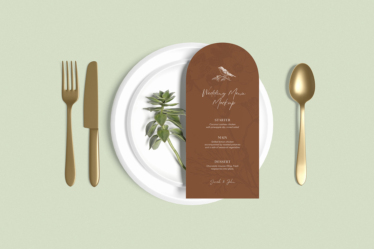 Restaurant Menu Mockup, a Packaging Mockup by xavier_studio (Photo 2 of 5)
