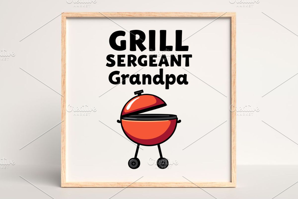 Grill Sergeant Grandpa SVG, an Illustration by Awieee1 (Photo 4 of 4)