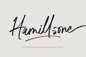 Hamillson – Handwritten Brush Script