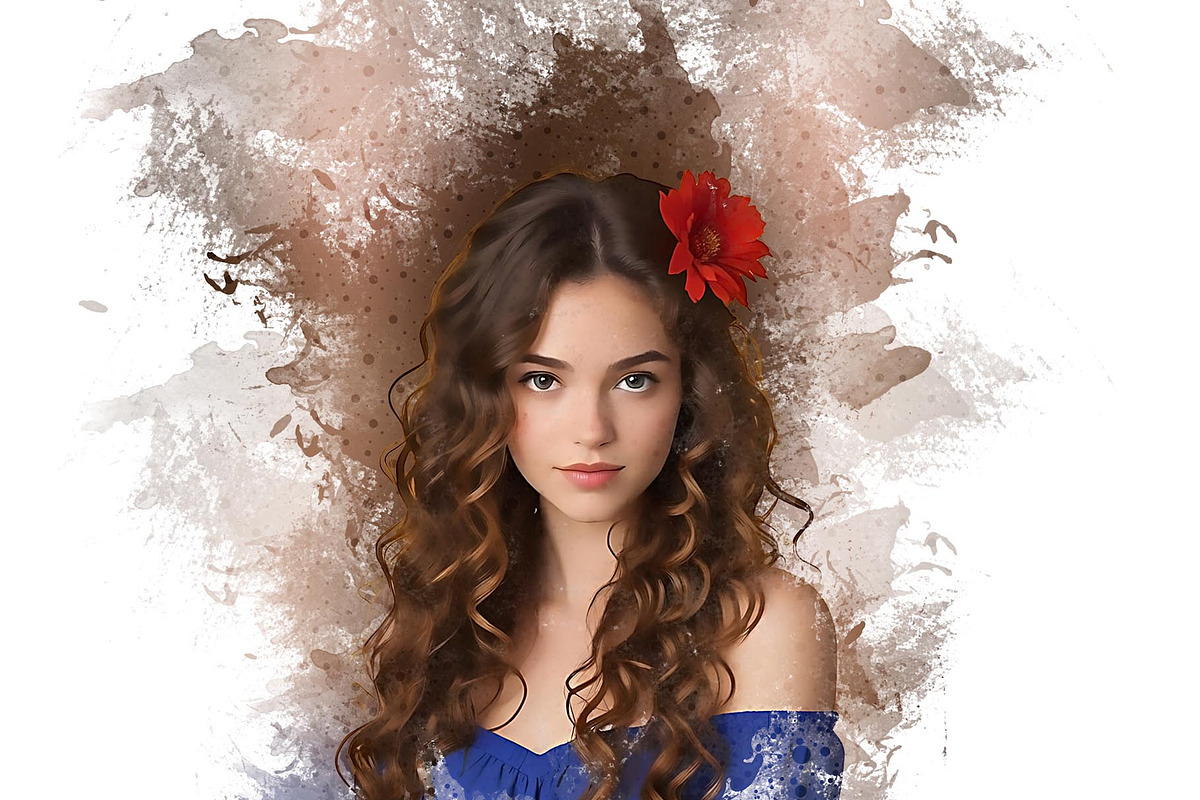 Focus Watercolor Art Action, an Action Add-On by Photoshop Action (Photo 5 of 12)
