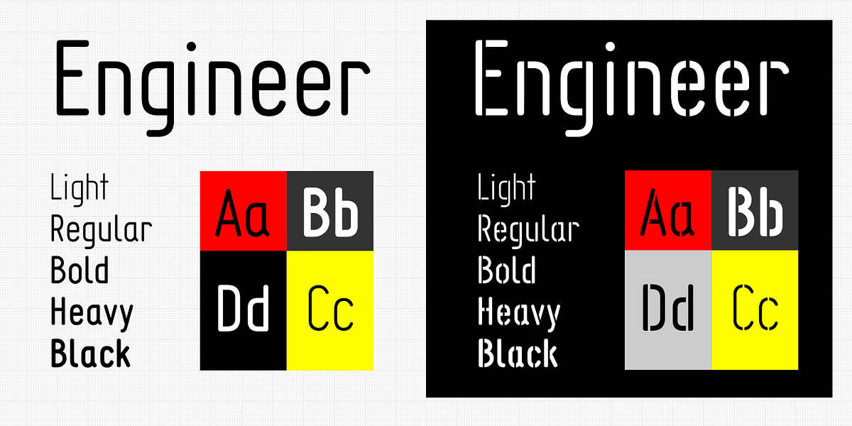 Engineer, a Sans Serif Font by GRIN3 (Nowak) (Photo 2 of 4)