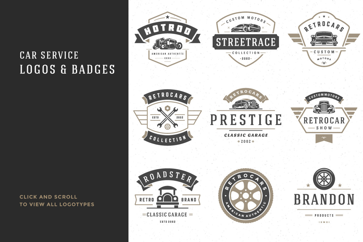 Car Garage Badges & Logos, a Branding & Logo Template by Vasya Kobelev (Photo 6 of 19)