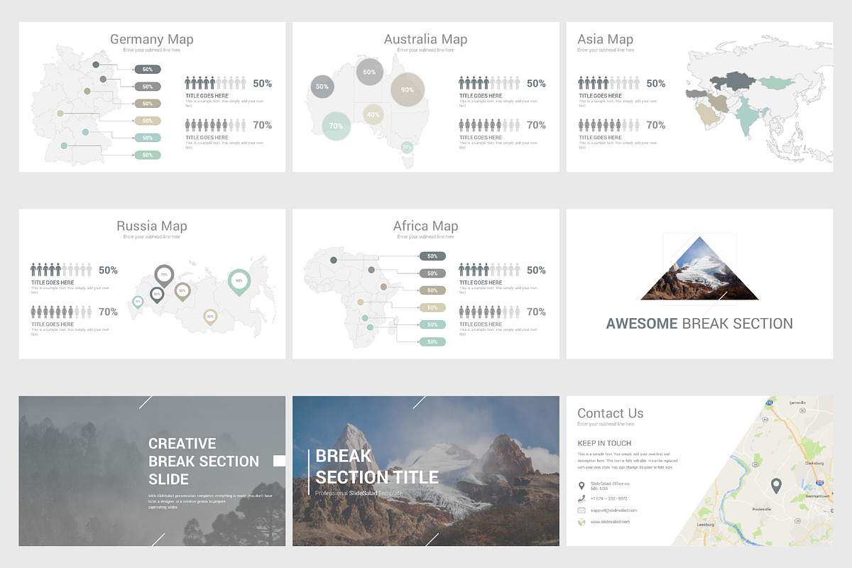 Modern Google Slides Template, a Presentation Template by SlideSalad (Photo 16 of 17)
