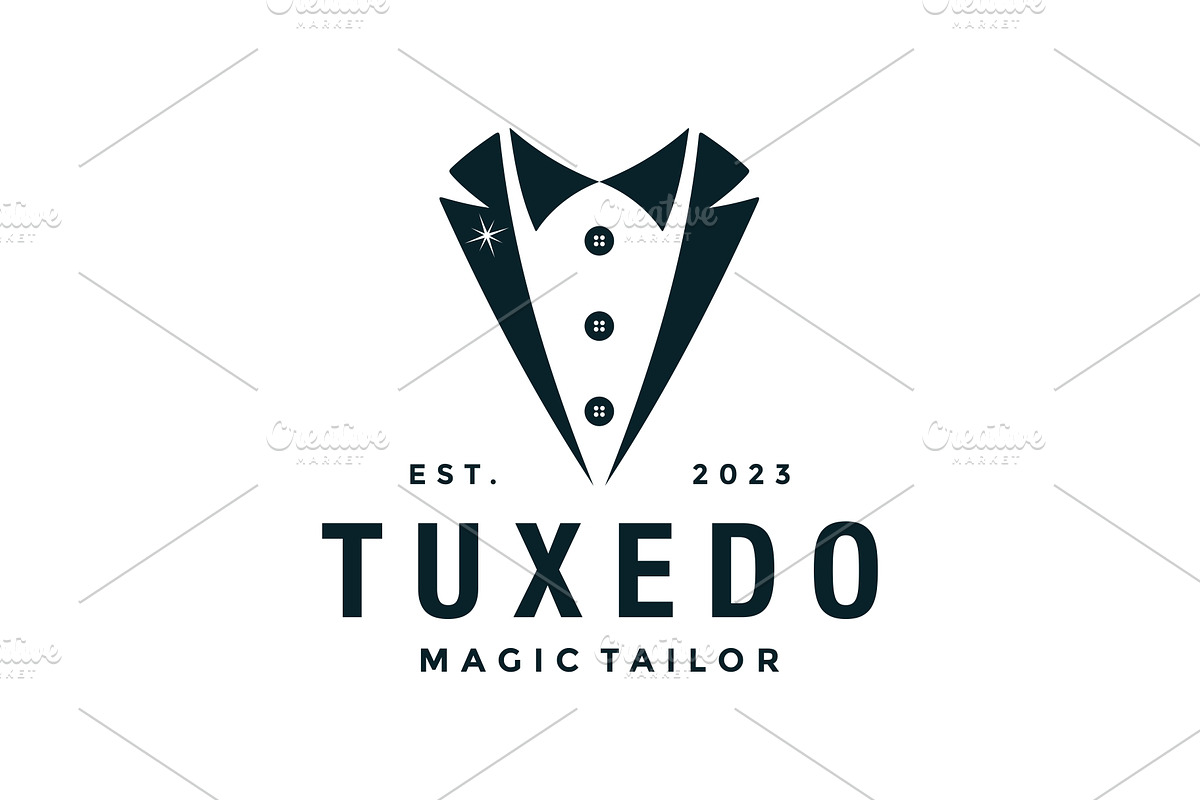Gentleman Tuxedo Fashion Tailor Suit, a Branding & Logo Template by jundio studio