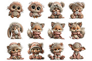 Arctic animals png set, an Illustration by SinaCreation (Thumbnail 2 of 11)