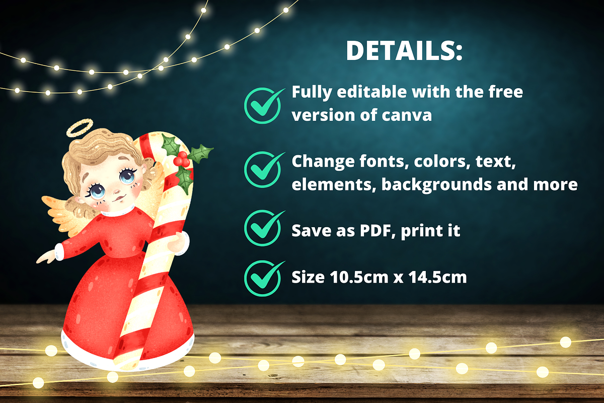 Christmas Card Templates Canva Set, a Card Template by Ellis Art (Photo 4 of 5)