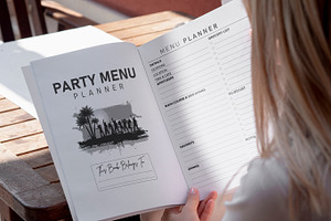 Party Menu Planner - KDP Interior