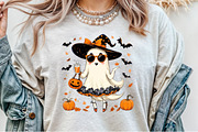 Cute Funny Ghost Pumpkin Halloween P, an Illustration by Sublimation Artist (Thumbnail 2 of 9)