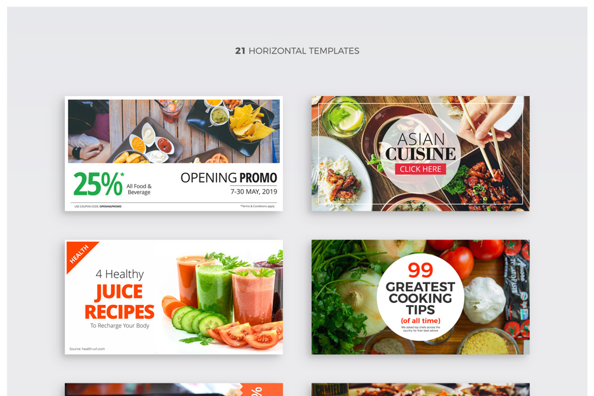 Food Social Media Pack, a Social Media Template by Studio Siv (Photo 3 of 8)