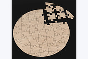 Jigsaw Puzzle Laser Cutting Files, an Object Graphic by ThemeXDigital (Thumbnail 7 of 8)