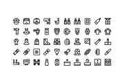 50 Diving Equipment Icons, an Outline Icon by Side Project (Thumbnail 2 of 7)
