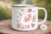 Strawberry Goose Clipart, an Illustration by Digital Artistic99 (Thumbnail 8 of 9)