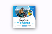 Holiday Travel  Social Media Post, a Social Media Template by Mk_Studio (Thumbnail 5 of 5)